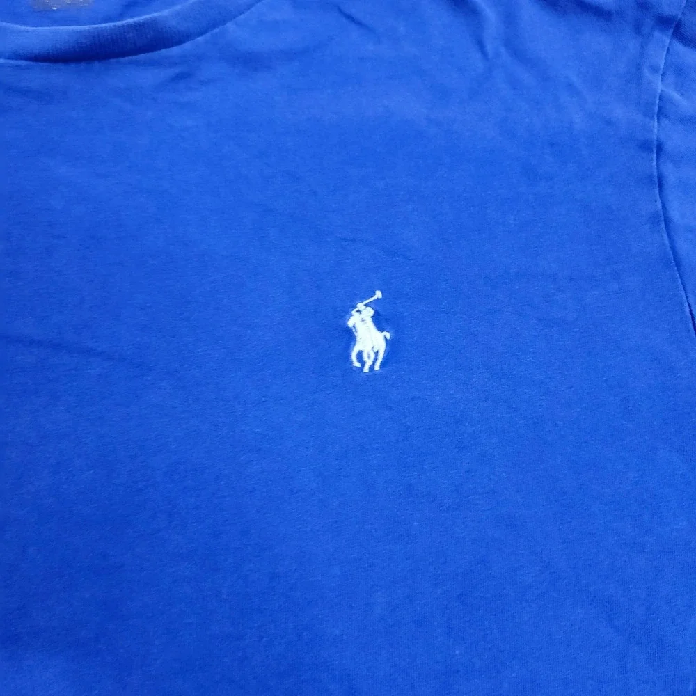 Polo Ralph Lauren Mens Royal Blue Cotton Crew Neck Pony Logo T-Shirt Large